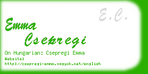 emma csepregi business card